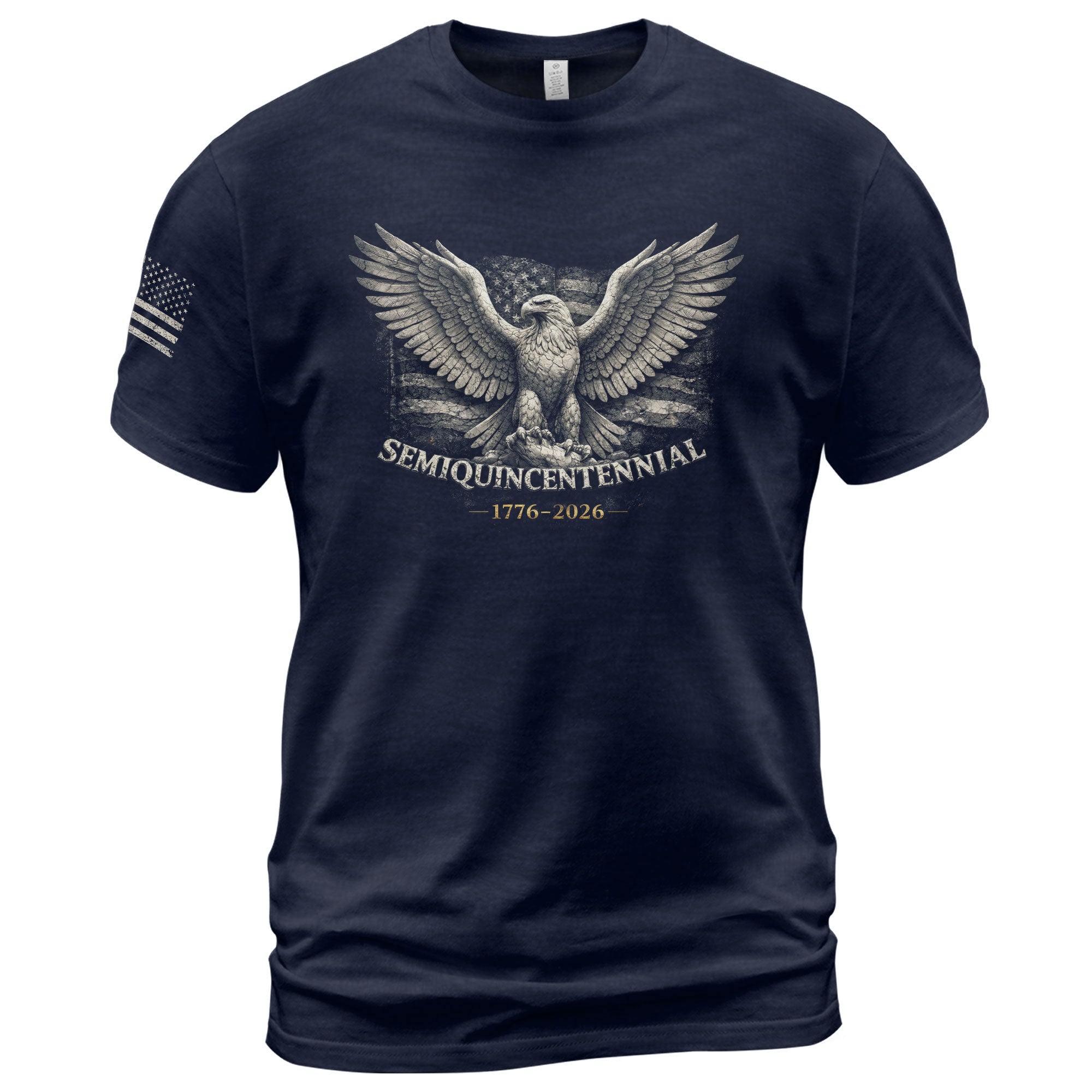 America 250th Anniversary T-Shirt 1776-2026 USA Eagle Flag Tee