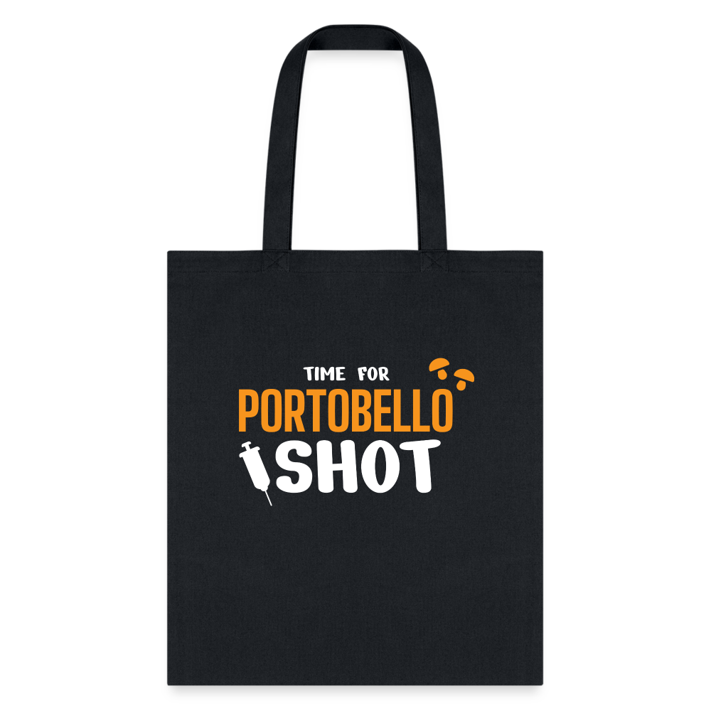 Time for Portobello Shot Cotton Tote Bag - Veterinary Medicine Design for Vets and Vet Techs