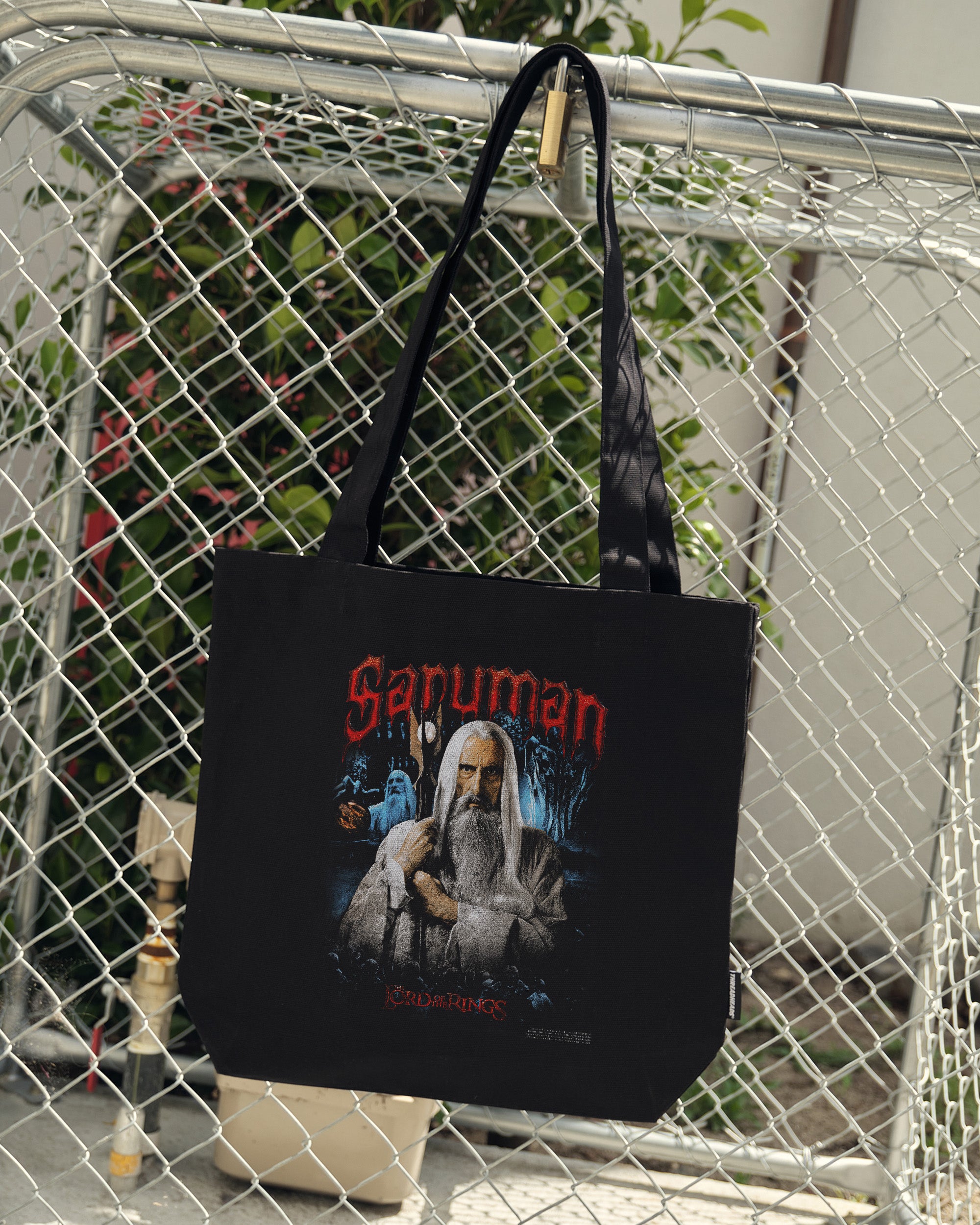 Vintage Saruman Tote Bag - Lord of the Rings 100% Cotton Canvas
