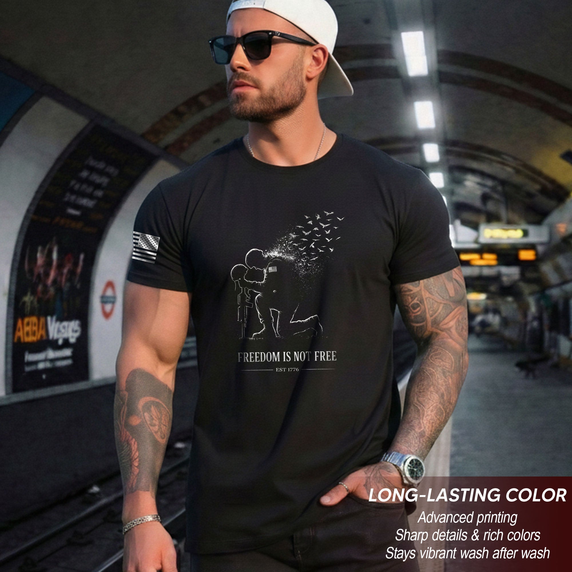 America 250th Anniversary T-Shirt 1776-2026 Freedom Is Not Free Honor Our Heroes