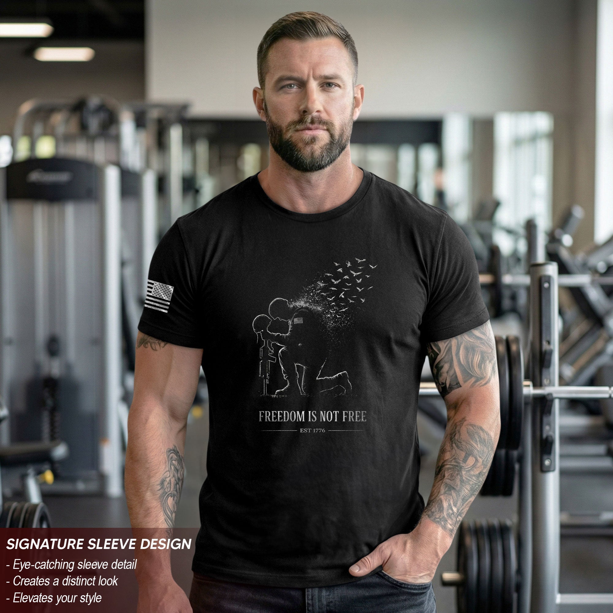 America 250th Anniversary T-Shirt 1776-2026 Freedom Is Not Free Honor Our Heroes