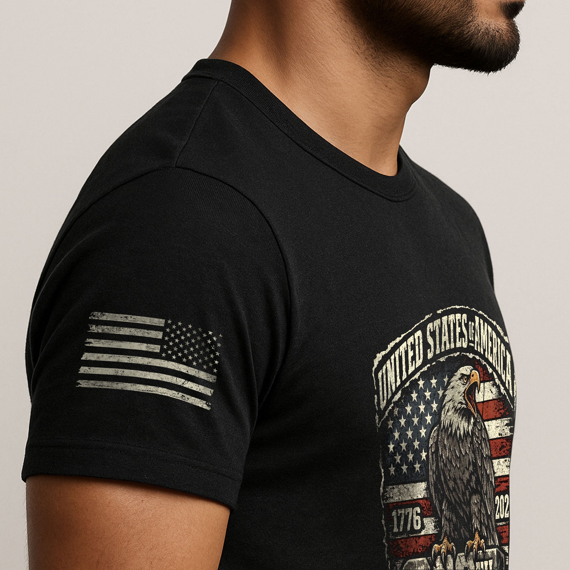 America 250th Anniversary T-Shirt 1776-2026 Patriotic Eagle USA Flag Tee