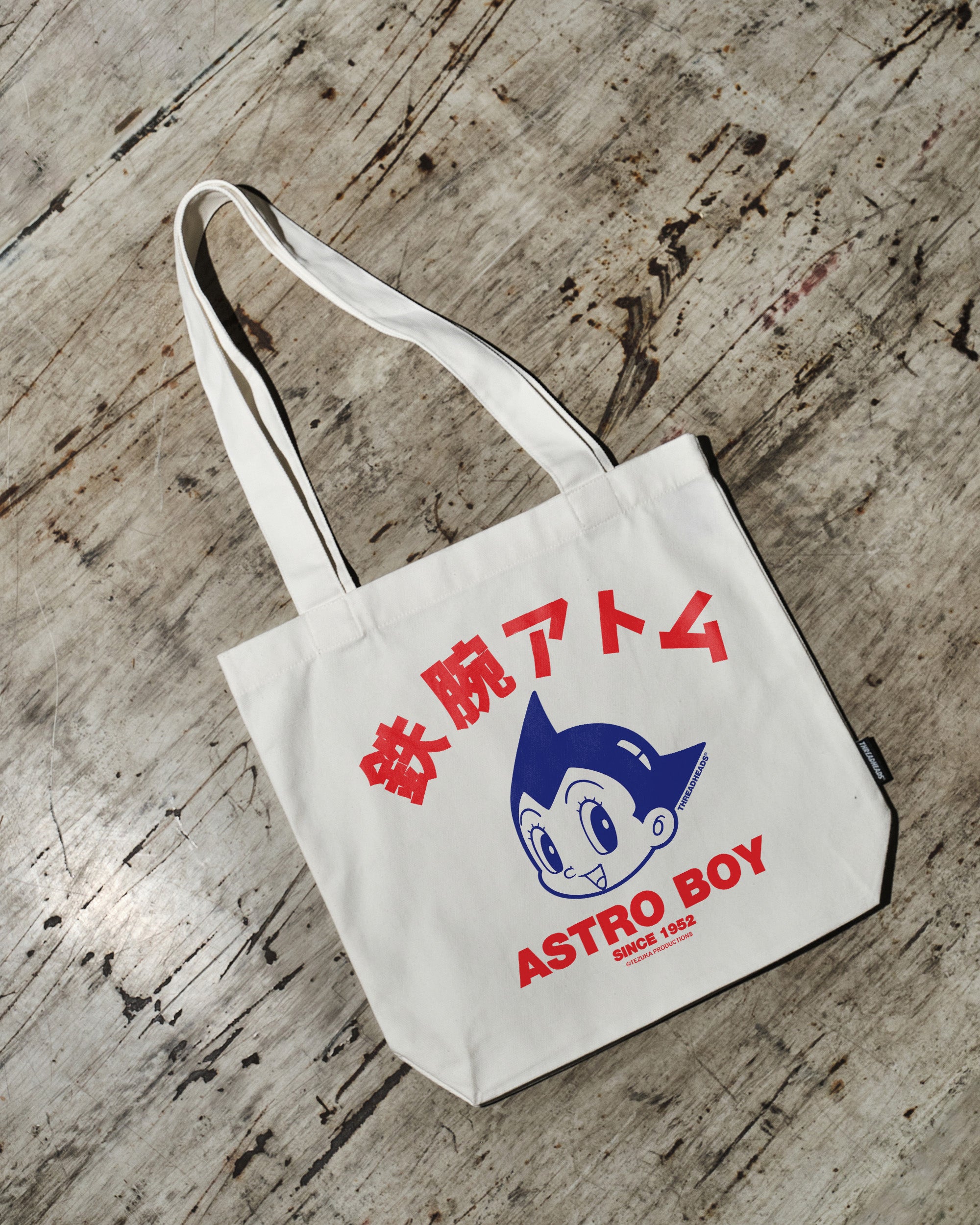 Astro Boy Face Tote Bag - Official Collab 100% Cotton Canvas