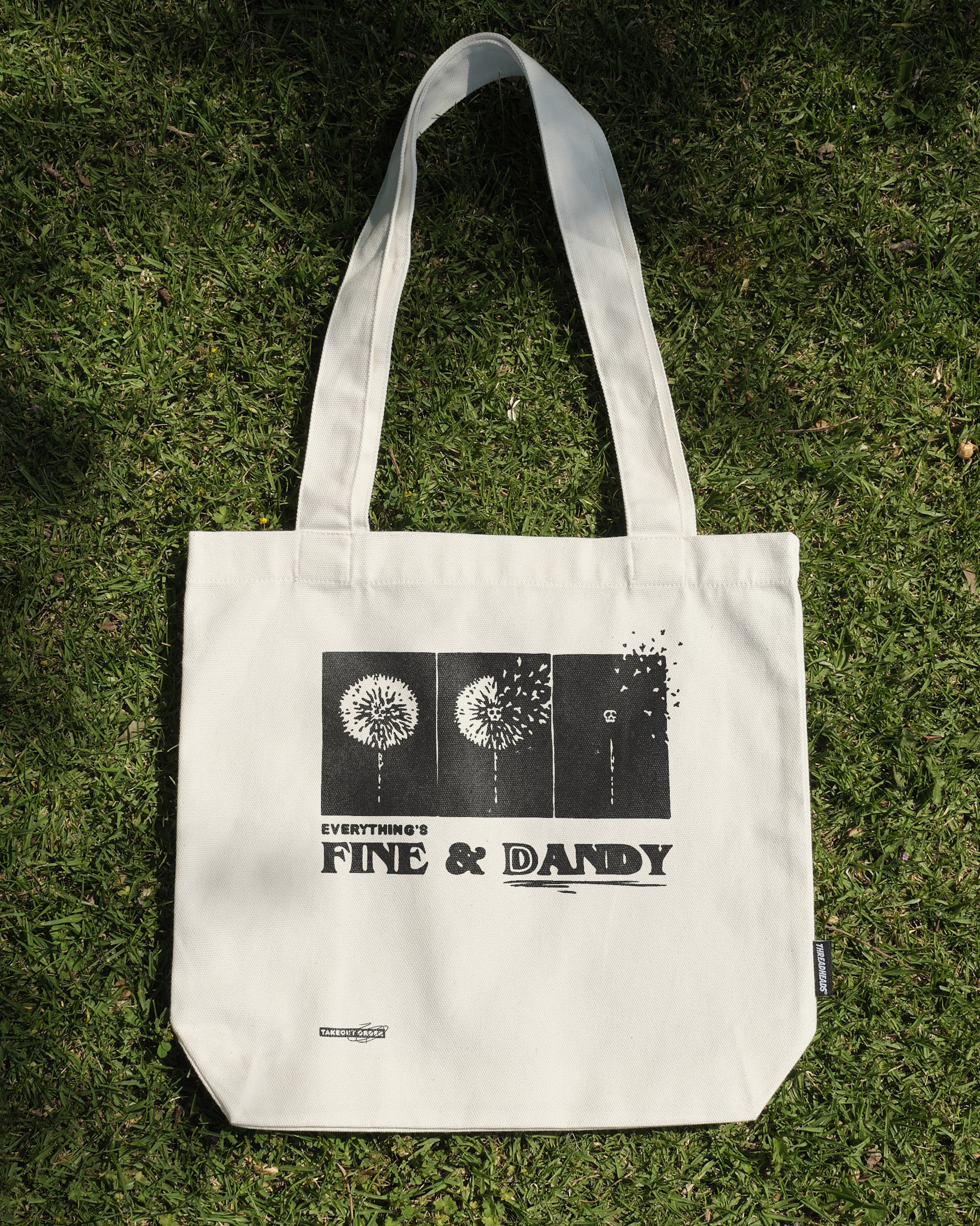 Fine & Dandy Tote Bag - Premium 100% Cotton Canvas with Reinforced Straps