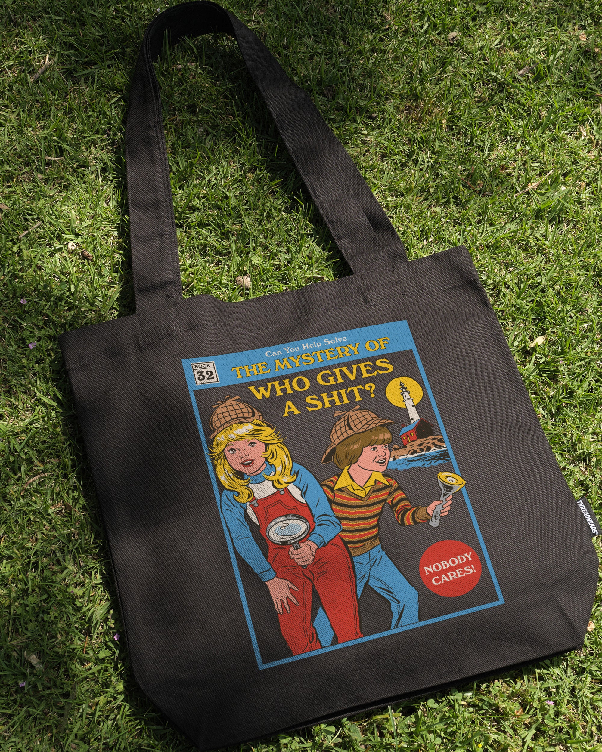 Mystery of Who Gives a Sh-t Tote Bag by Steven Rhodes - Cotton Canvas