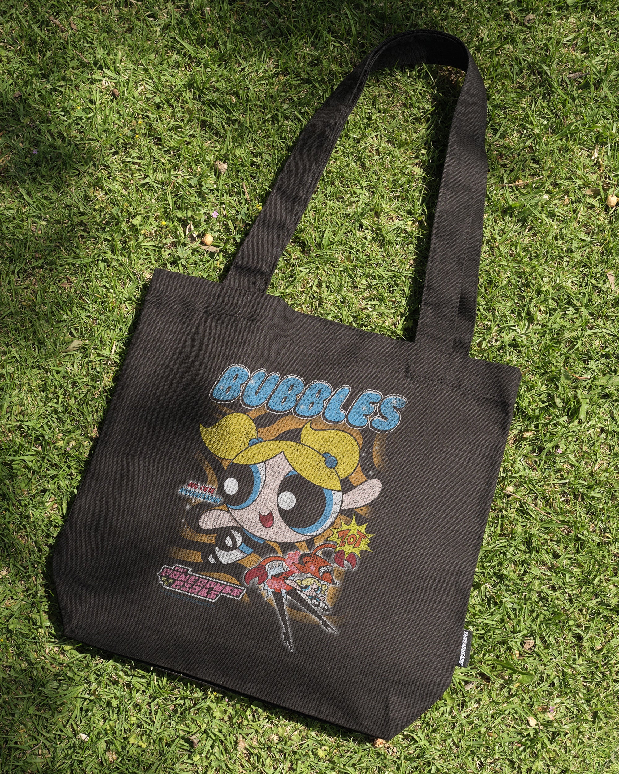 Powerpuff Girls Bubbles Tote Bag - Premium 100% Cotton Canvas