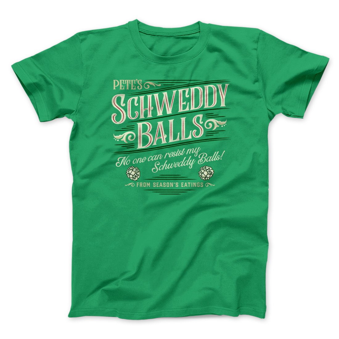 Schweddy Balls Men Unisex T-Shirt Soft Cotton Crew Neck Modern Fit