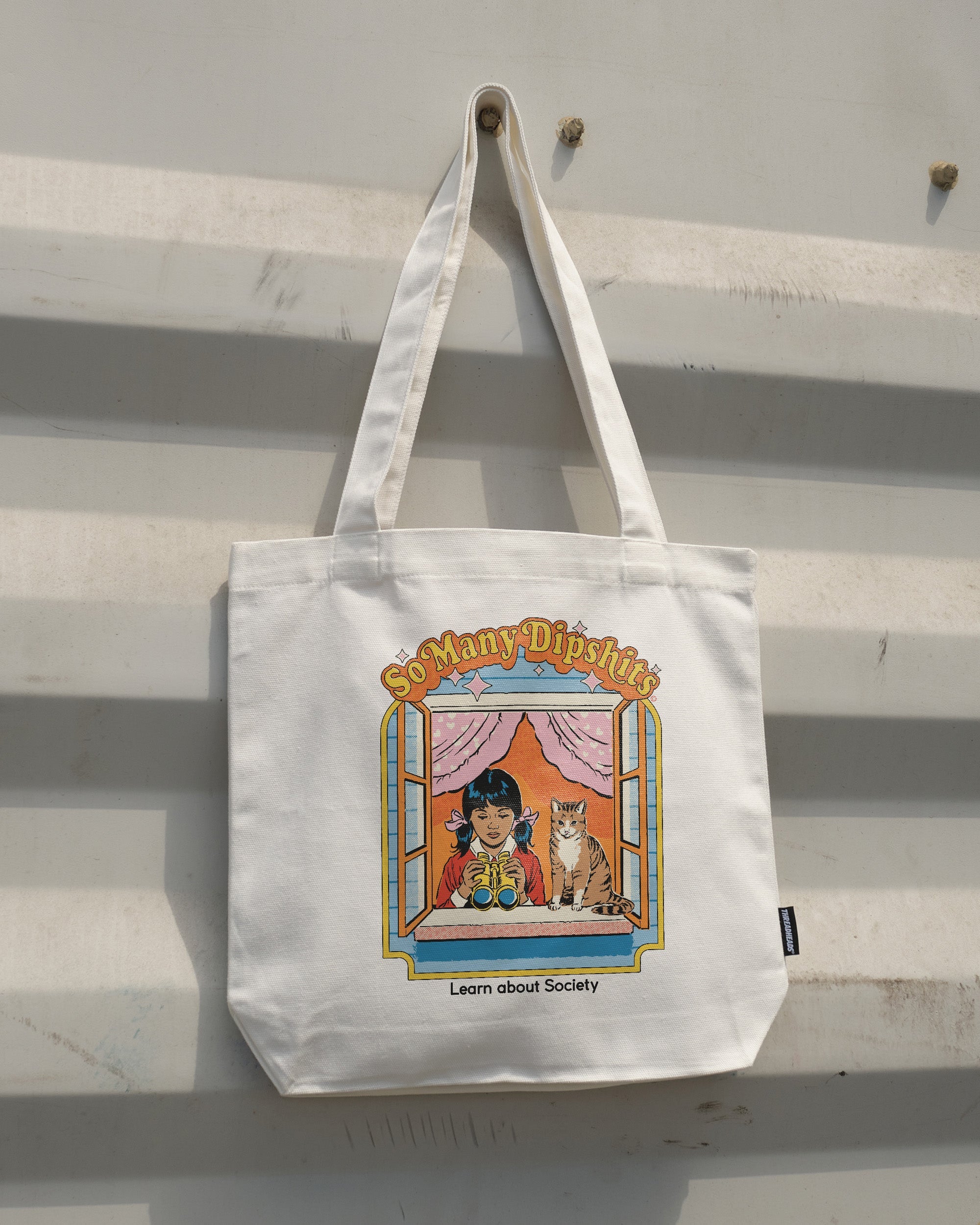 So Many Dipshits Tote Bag by Steven Rhodes - Premium 100% Cotton Canvas